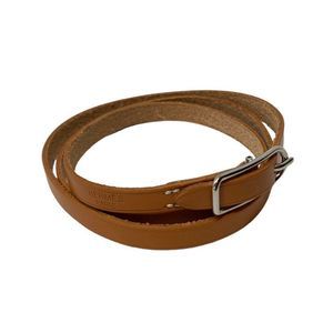 Hermes Brown Wrap Long Leather Bracelet